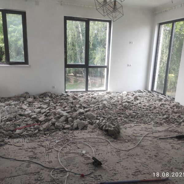 Демонтаж водяного пола (армированная стяжка) Московской области